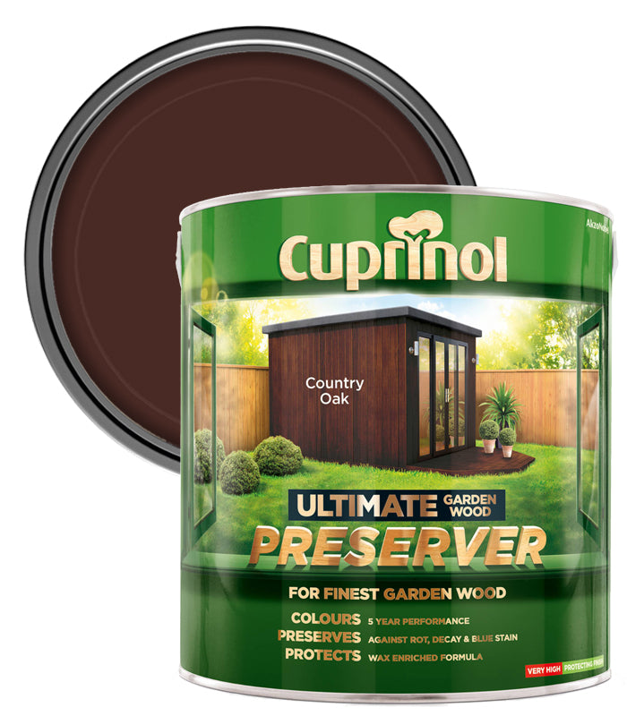 Cuprinol Ultimate Garden Wood Preserver Country Oak 4L