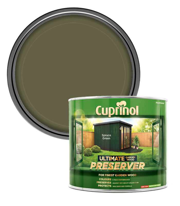 Cuprinol Ultimate Garden Wood Preserver Spruce Green 1L