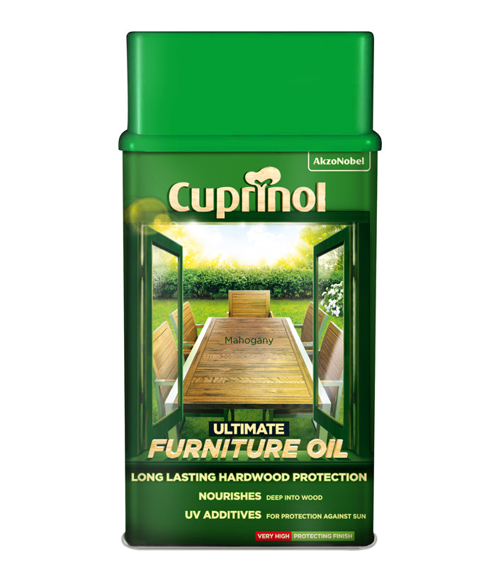 Cuprinol Ultimate Hardwood Furniture Oil - Mahogany - 1Litre