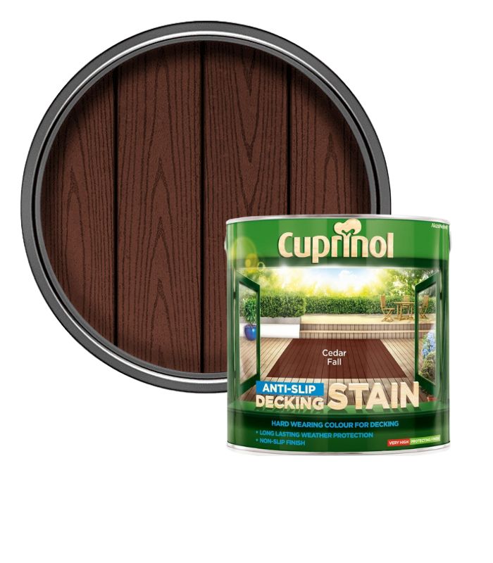 Cuprinol Anti Slip Decking Stain - Cedar Fall - 2.5 Litre