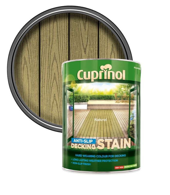 Cuprinol Anti Slip Decking Stain - Natural - 5 Litre