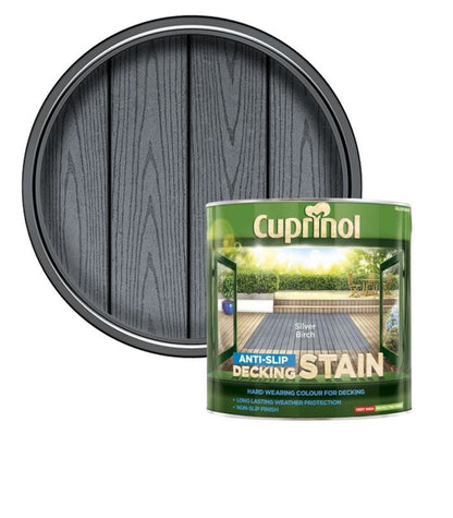 Cuprinol Anti Slip Decking Stain - Silver Birch - 2.5 Litre