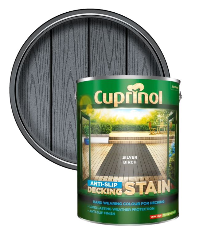 Cuprinol Anti Slip Decking Stain - Silver Birch - 5 Litre