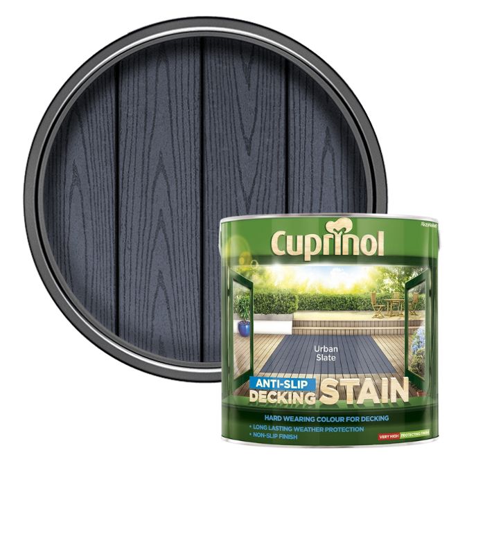 Cuprinol Anti Slip Decking Stain - Urban Slate - 2.5 Litre