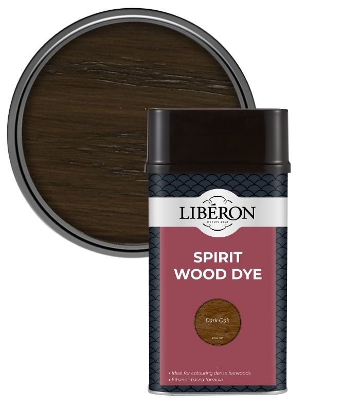 Liberon Spirit Traditional Hardwood Furniture Wood Dye - Dark Oak - 1 Litre