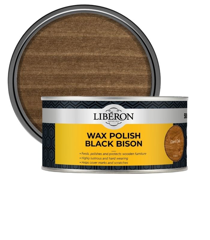 Liberon Wax Polish Black Bison Paste - Dark Oak - 500ml