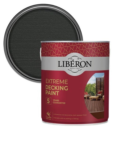 Liberon Extreme Garden Decking Paint - Dark Silver - 2.5 Litres