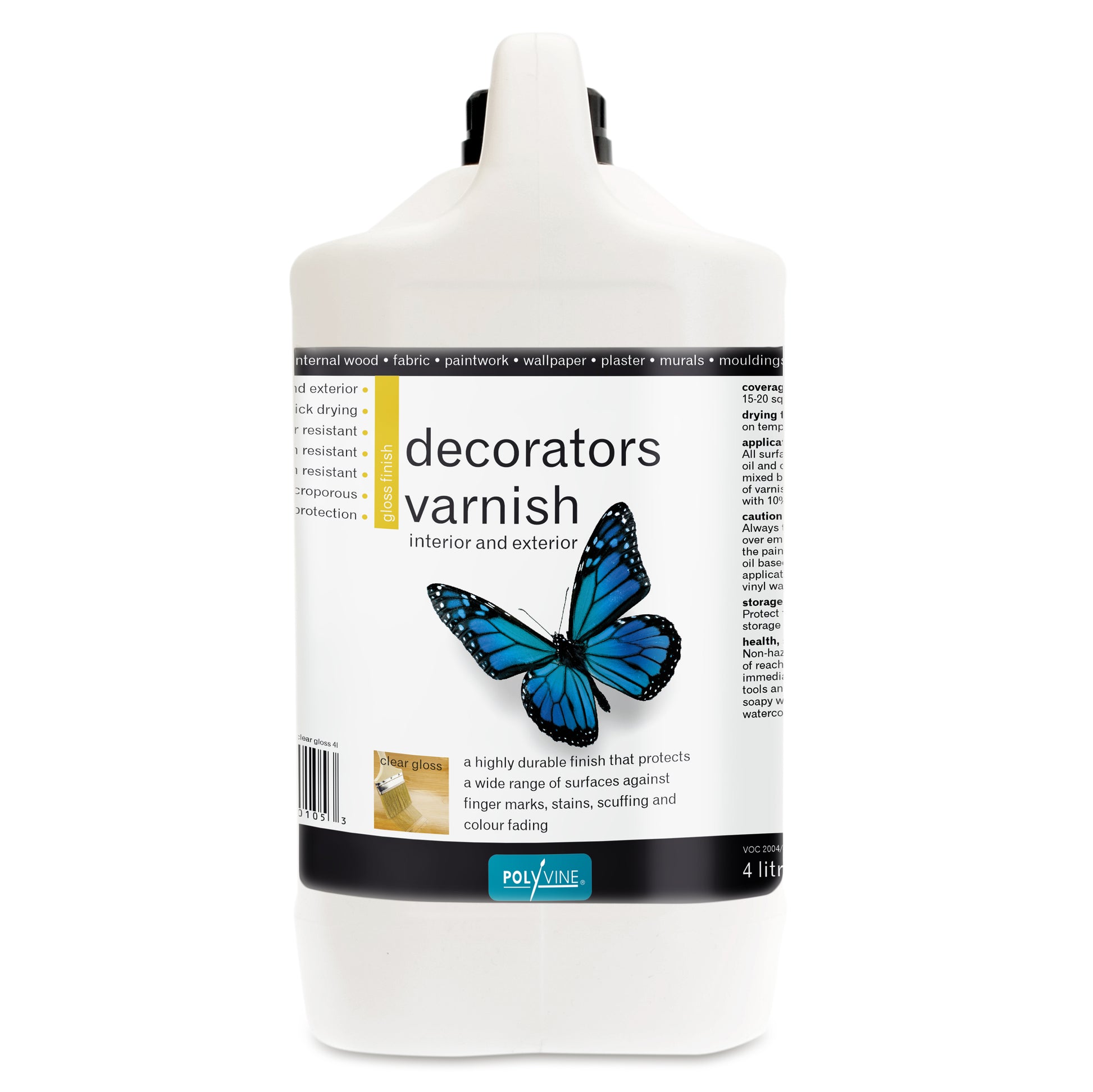 Polyvine - Decorators Varnish - Gloss - 4 Litre