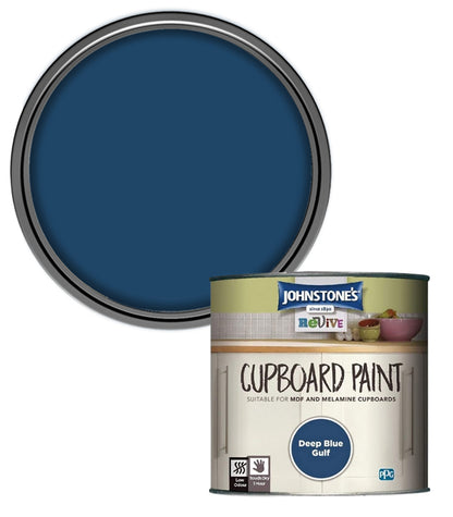 Johnstones Revive Cupboard Paint for MDF & Melamine - Deep Blue Gulf - 750ml