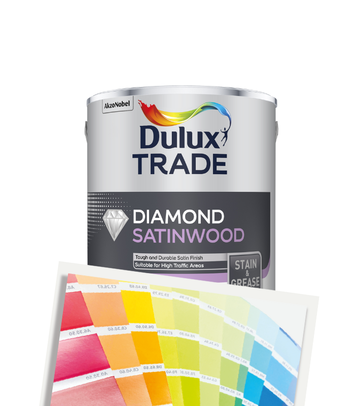 Dulux Trade Diamond Satinwood 2.5L - Tinted Mixed Colour