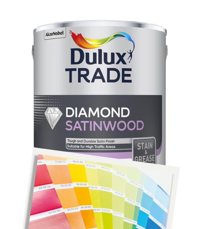 Dulux Trade Diamond Satinwood 5L - Tinted Mixed Colour