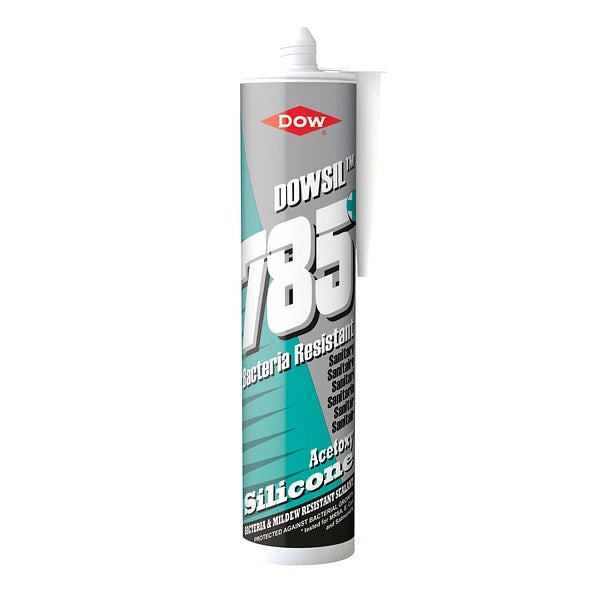 Dowsil 785+ Bacteria-resistant Sanitary Silicone Sealant - 310ml Cartridge