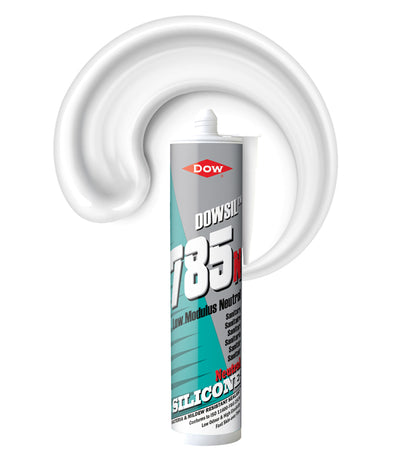 Dowsil 785N Bacteria-resistant Sanitary Silicone Sealant 310ml Cartridge - White