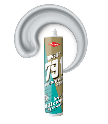 Dowsil 791 External Weatherproofing Silicone Sealant 310ml Cartridge - Grey