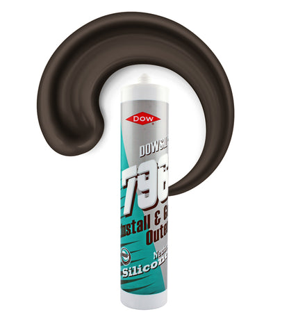 Dowsil 796 External PVCu Silicone Sealant 310ml Cartridge - Bronze