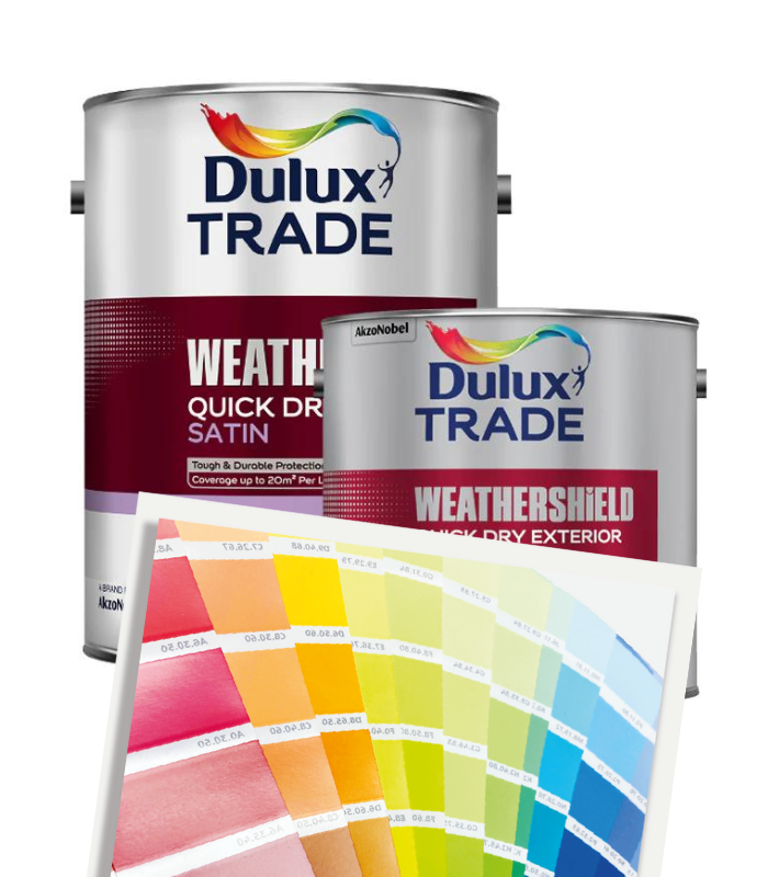 Dulux Trade Weathershield Quick Dry Exterior Satin - Tinted Colour Match