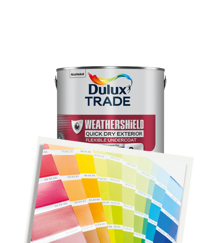 Dulux Trade Weathershield Quick Dry Exterior Flexible Undercoat 1L - Tinted Mixed Colour