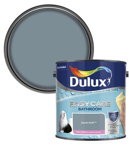 Dulux Easycare Bathroom Soft Sheen Emulsion Paint - 2.5L - Denim Drift