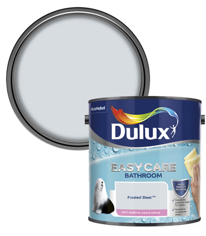Dulux Easycare Bathroom Soft Sheen Emulsion Paint - 2.5L - Frosted Steel