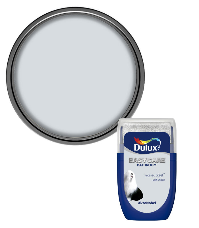 Dulux Easycare Bathroom Soft Sheen Tester Pot - 30ml - Frosted Steel
