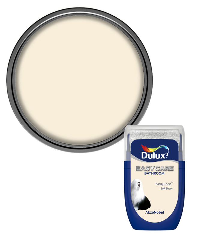 Dulux Easycare Bathroom Soft Sheen Tester Pot - 30ml - Ivory Lace
