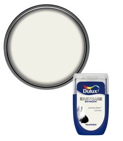 Dulux Easycare Bathroom Soft Sheen Tester Pot - 30ml - Jasmine White