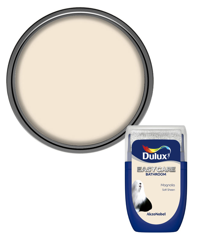 Dulux Easycare Bathroom Soft Sheen Tester Pot - 30ml - Magnolia