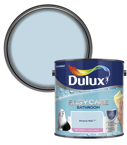 Dulux Easycare Bathroom Soft Sheen Emulsion Paint - 2.5L - Mineral Mist