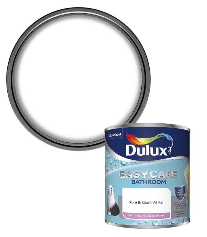 Dulux Retail Bathroom Soft Sheen - Pure Brilliant White - 1L
