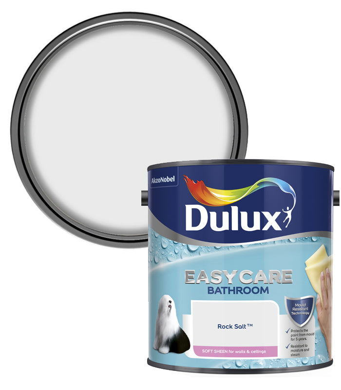 Dulux Easycare Bathroom Soft Sheen Emulsion Paint - 2.5L - Rock Salt