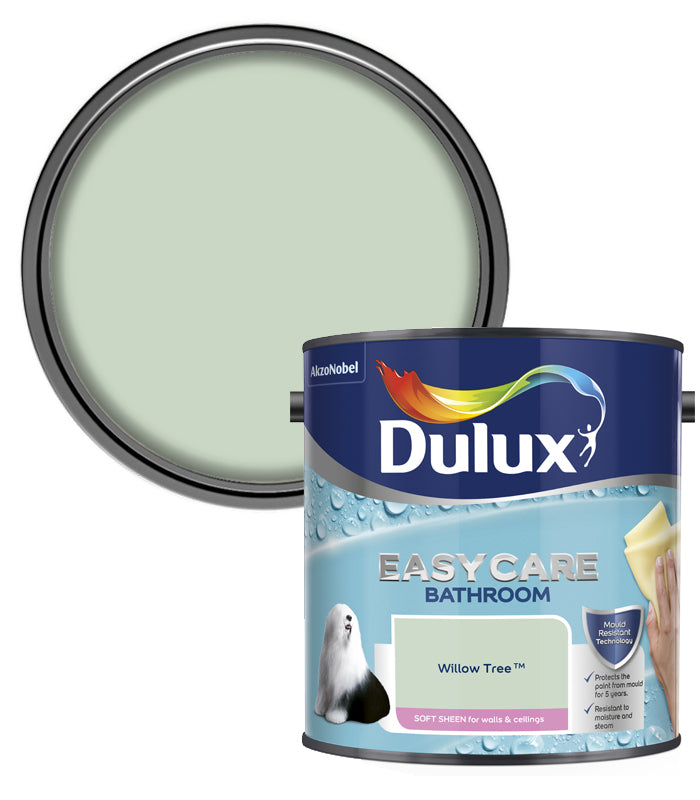 Dulux Easycare Bathroom Soft Sheen Emulsion Paint - 2.5L - Willow Tree