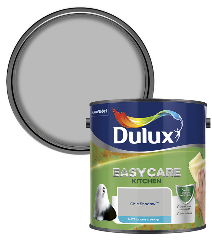Dulux Easycare Kitchen Matt Emulsion Paint - 2.5L - Chic Shadow