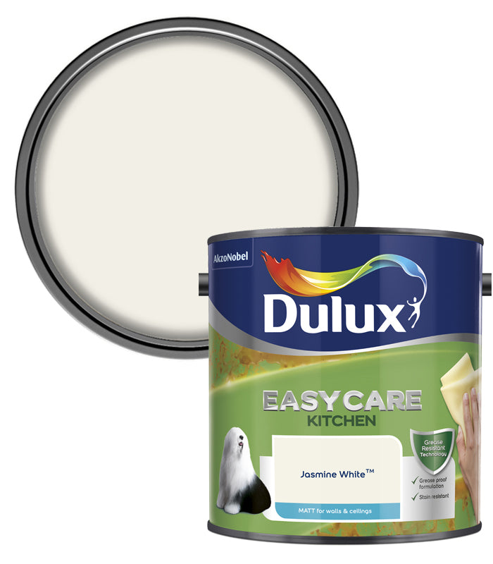 Dulux Easycare Kitchen Matt Emulsion Paint - 2.5L - Jasmine White