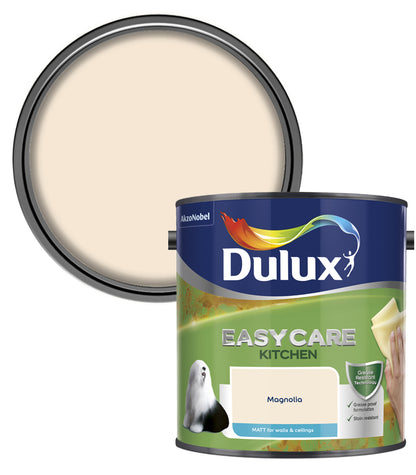 Dulux Easycare Kitchen Matt Emulsion Paint - 2.5L - Magnolia