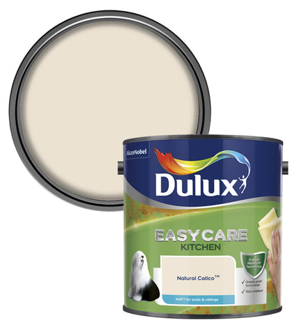 Dulux Easycare Kitchen Matt Emulsion Paint - 2.5L - Natural Calico
