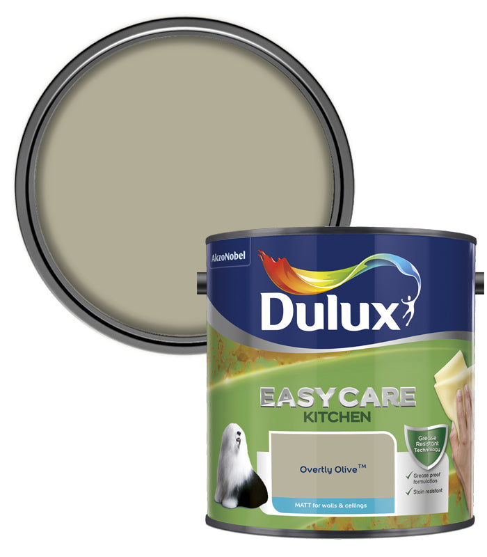 Dulux Easycare Kitchen Matt Emulsion Paint - 2.5L - Overtly Olive