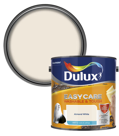 Dulux Easycare Washable & Tough Matt Emulsion Paint - 2.5L - Almond White