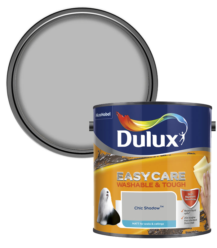 Dulux Easycare Washable & Tough Matt Emulsion Paint - 2.5L - Chic Shadow