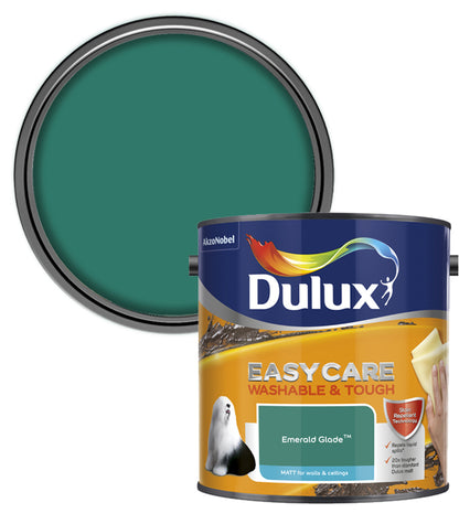 Dulux Easycare Washable & Tough Matt Emulsion Paint - 2.5L - Emerald Glade