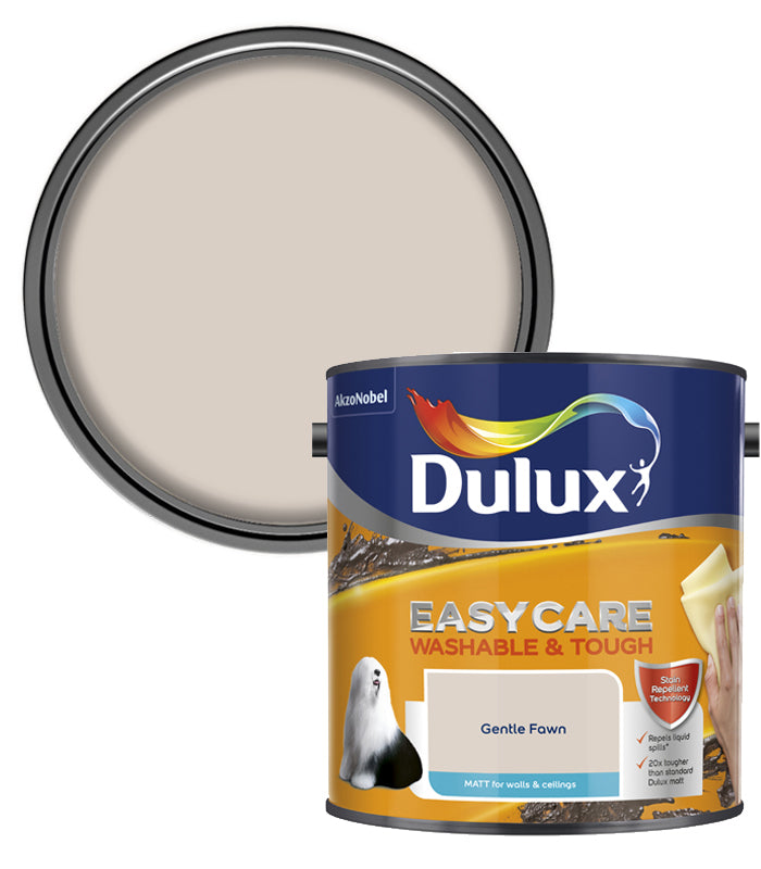 Dulux Easycare Washable & Tough Matt Emulsion Paint - 2.5L - Gentle Fawn