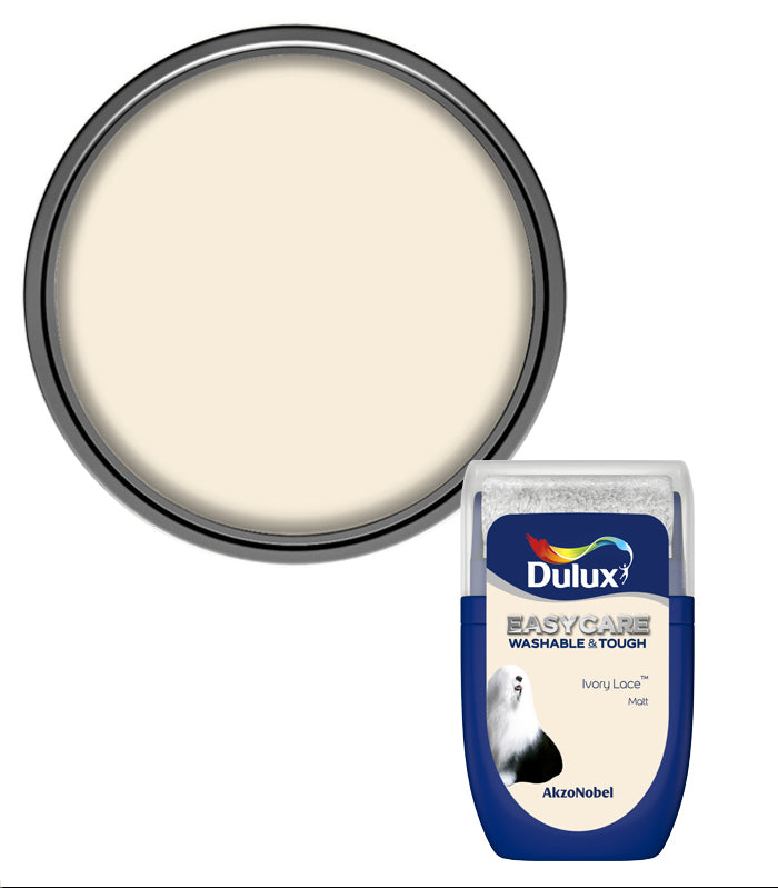 Dulux Easycare Washable Tough Matt Tester Pot - 30ml - Ivory Lace