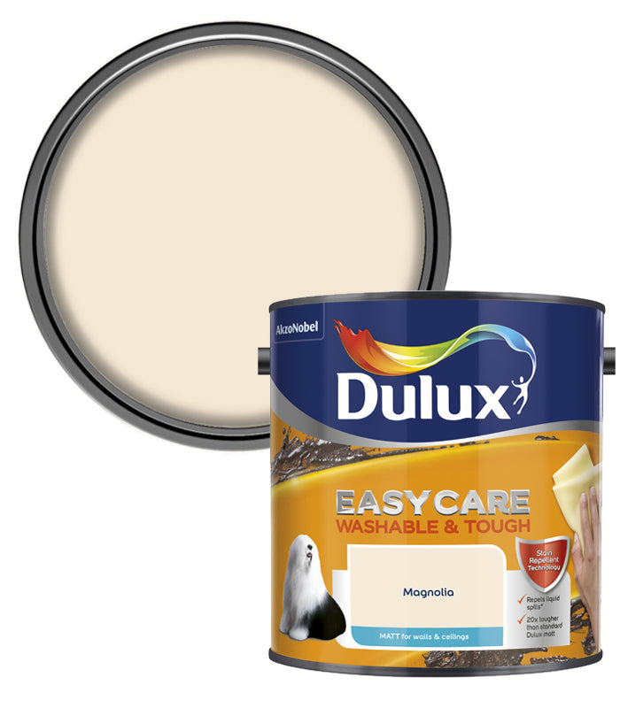 Dulux Easycare Washable & Tough Matt Emulsion Paint - 2.5L - Magnolia