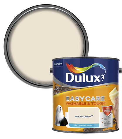 Dulux Easycare Washable & Tough Matt Emulsion Paint - 2.5L - Natural Calico