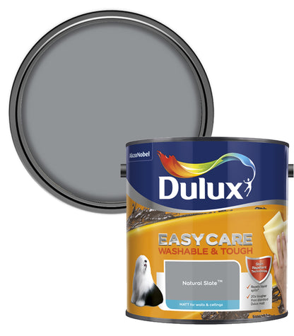 Dulux Easycare Washable & Tough Matt Emulsion Paint - 2.5L - Natural Slate