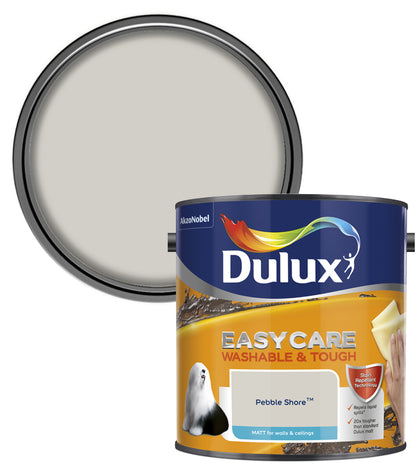Dulux Easycare Washable & Tough Matt Emulsion Paint - 2.5L - Pebble Shore