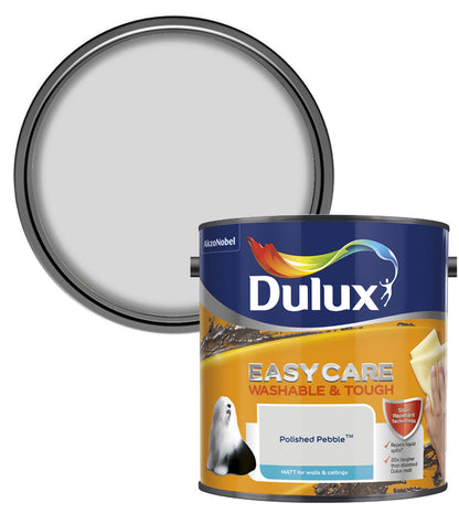 Dulux Easycare Washable & Tough Matt Emulsion Paint - 2.5L - Polished Pebble