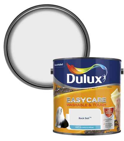 Dulux Easycare Washable & Tough Matt Emulsion Paint - 2.5L - Rock Salt
