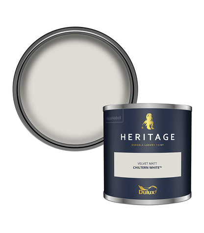 Dulux Heritage Velvet Matt - 125ml Tester Pot - Chiltern White