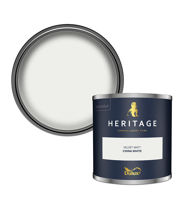 Dulux Heritage Velvet Matt - 125ml Tester Pot - China White