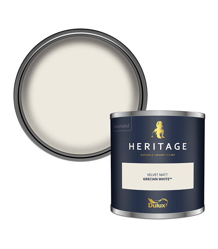 Dulux Heritage Velvet Matt - 125ml Tester Pot - Grecian White